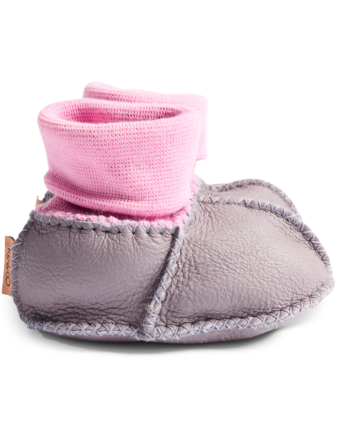 Lilac Baby Booties