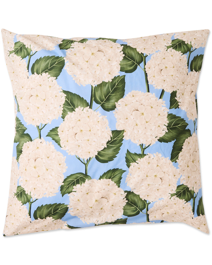 Hydrangea Blue Organic Cotton European Pillowcases