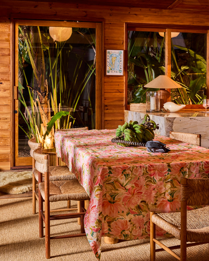 Warm Floral Breeze Tablecloth