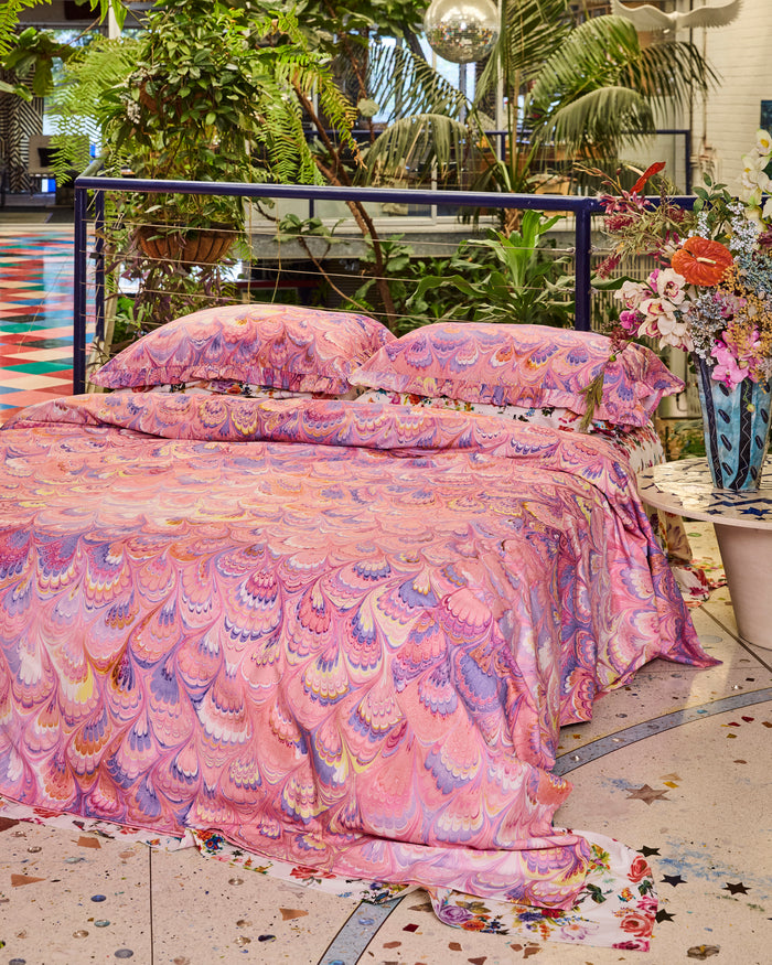 Kip&Co x Romance Was Born Cosmic Marble Organic Cotton Quilt Cover