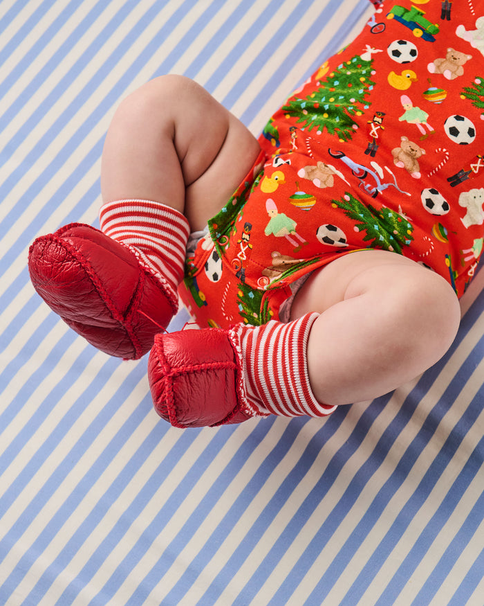 Santa's Little Helper Baby Booties