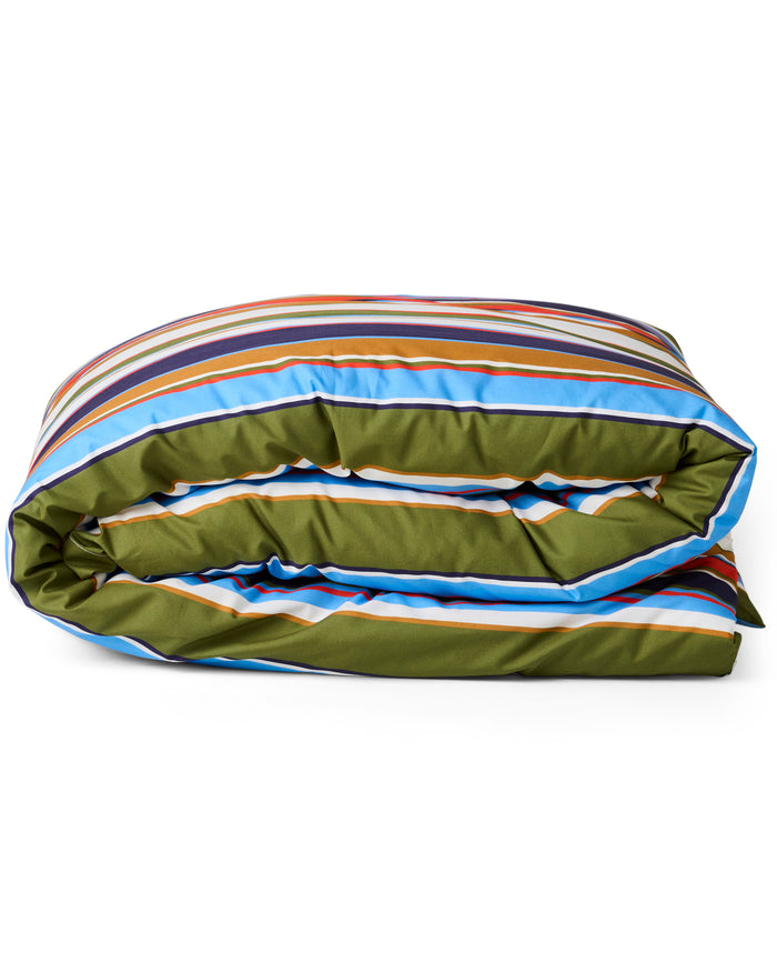 Nautical Stripe Organic Cotton Quilt Cover