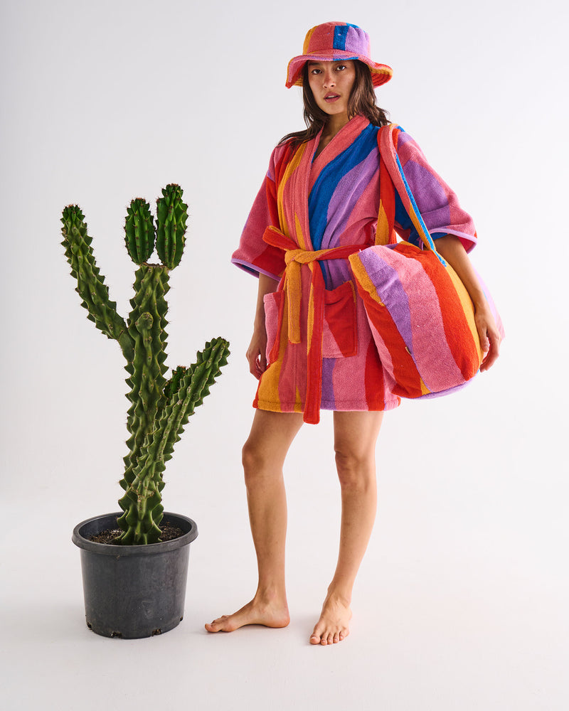 Surfs Up Terry Oversized Beach Bag