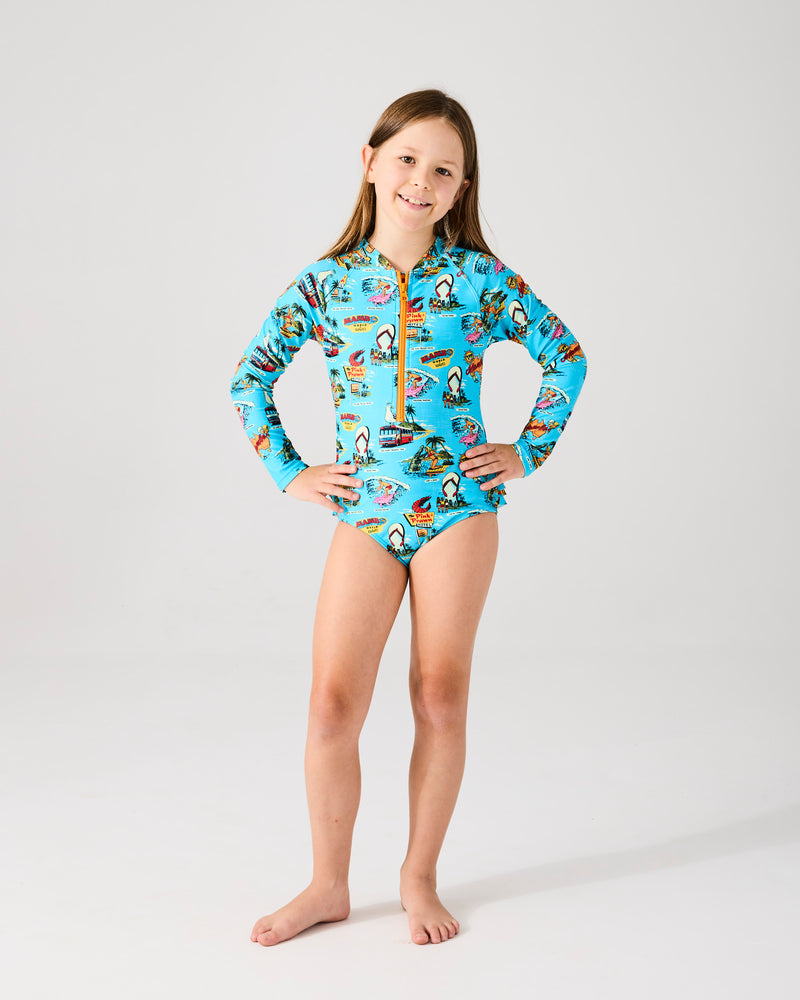 Kip&Co x Mambo Mambo World Long Sleeve Bathers