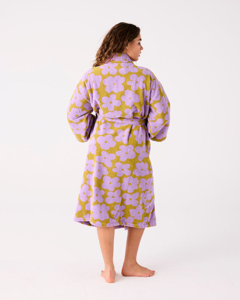 Big Flower Terry Bath Robe – Kip&Co
