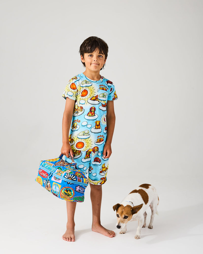 Kip&Co x Mambo Sticker Club Quilted Cotton Toiletry Case