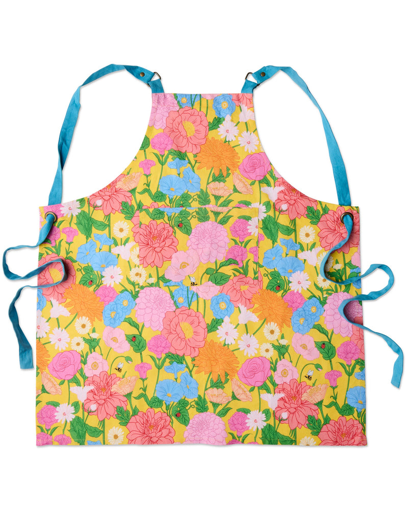 Follow The Sun Yellow Canvas BBQ Apron