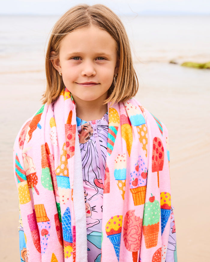 Gelato Printed Terry Beach Towel