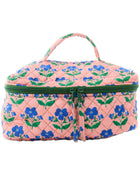 Kip&Co x Anna Spiro Indian Summer Rose Quilted Cotton Toiletry Case