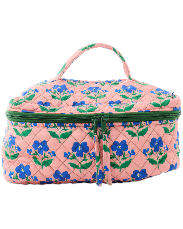 Kip&Co x Anna Spiro Indian Summer Rose Quilted Cotton Toiletry Case