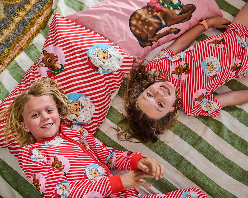 I Love Christmas Spot Kids Organic Cotton Short Sleeve Nightie