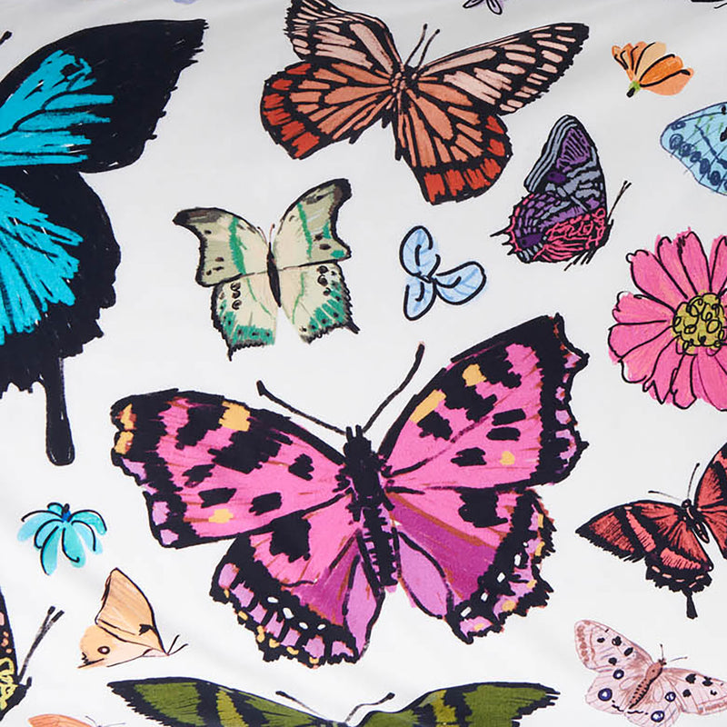 Butterfly Garden Organic Cotton Fitted Sheet