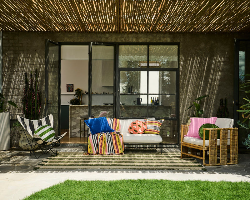 Moss Stripe Jute Rug