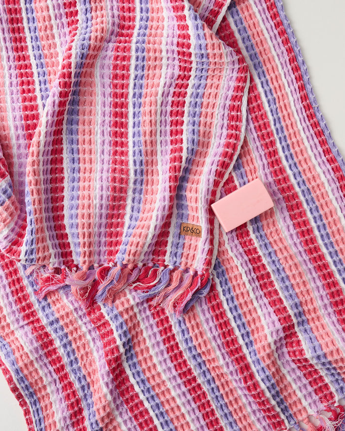 Sorbet Soiree Waffle Bath Sheet