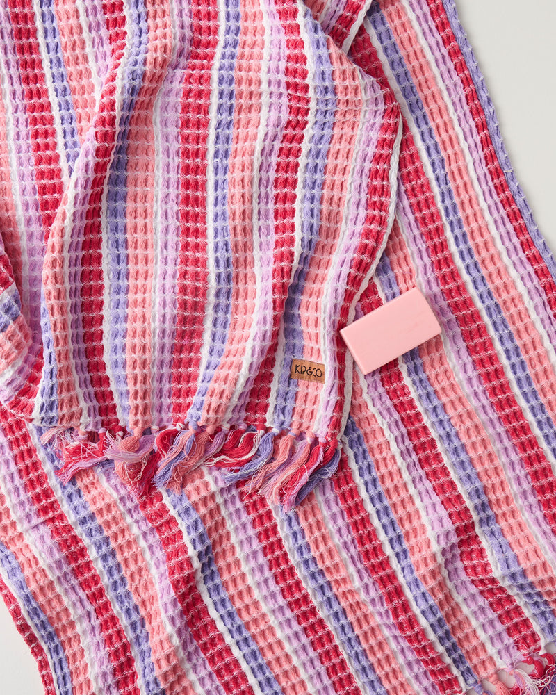 Sorbet Soiree Waffle Bath Sheet