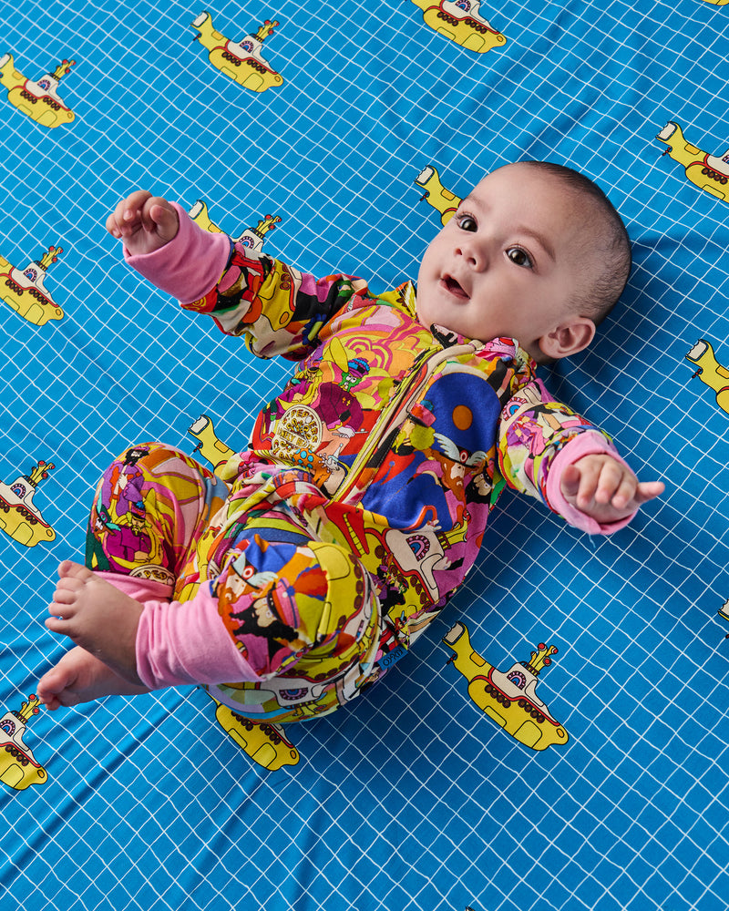 Kip&Co x The Beatles Big Band Organic Long Sleeve Zip Romper