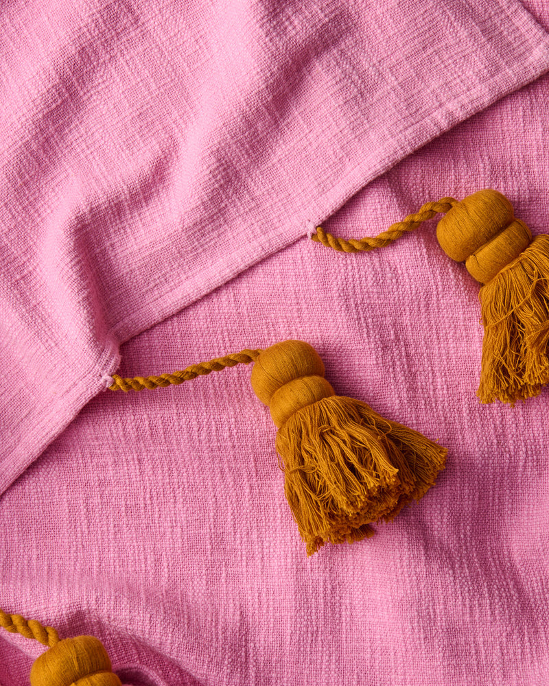 Sunset Delight Tassel Throw