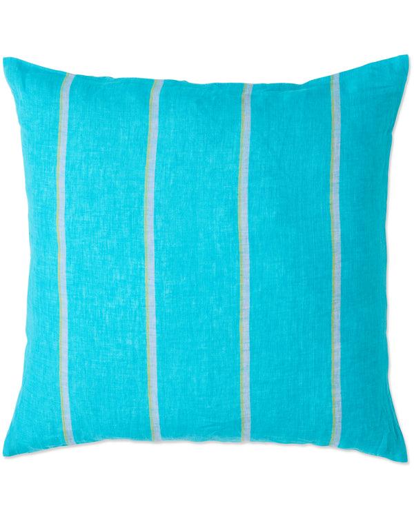 Aegean Stripe Linen European Pillowcases