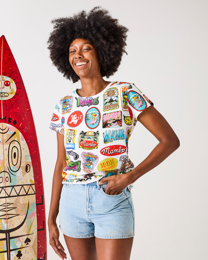 Kip&Co x Mambo Sticker Club Adult Organic Cotton T-shirt