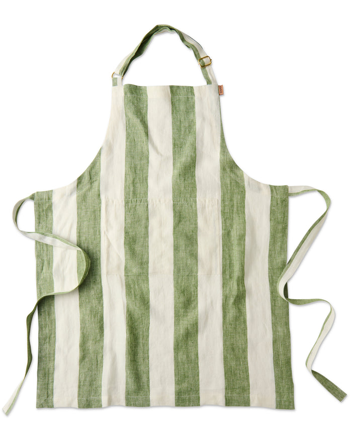 Moss Stripe Apron