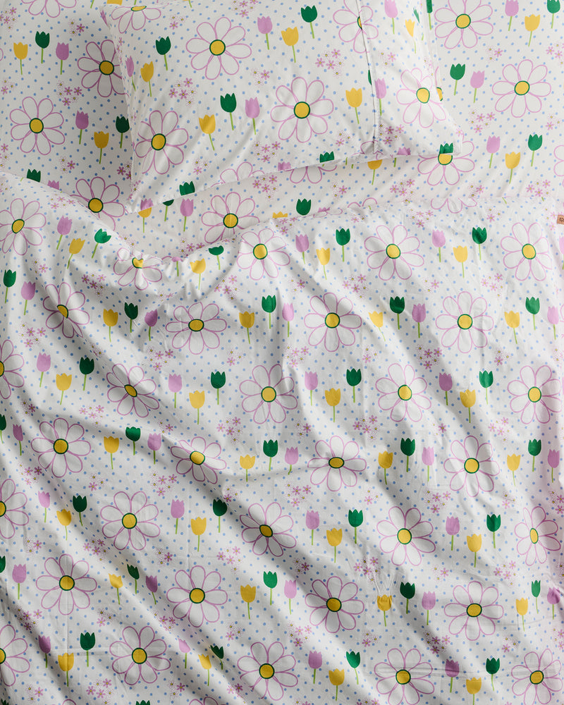 Tulip Daydreaming Organic Cotton Pillowcase