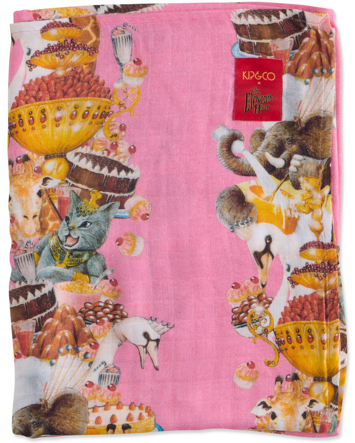 Kip&Co x Eleventh Hour Royal Delight Bamboo Swaddle