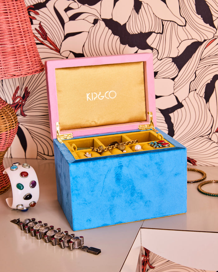 Precious Velvet Jewellery Box Large