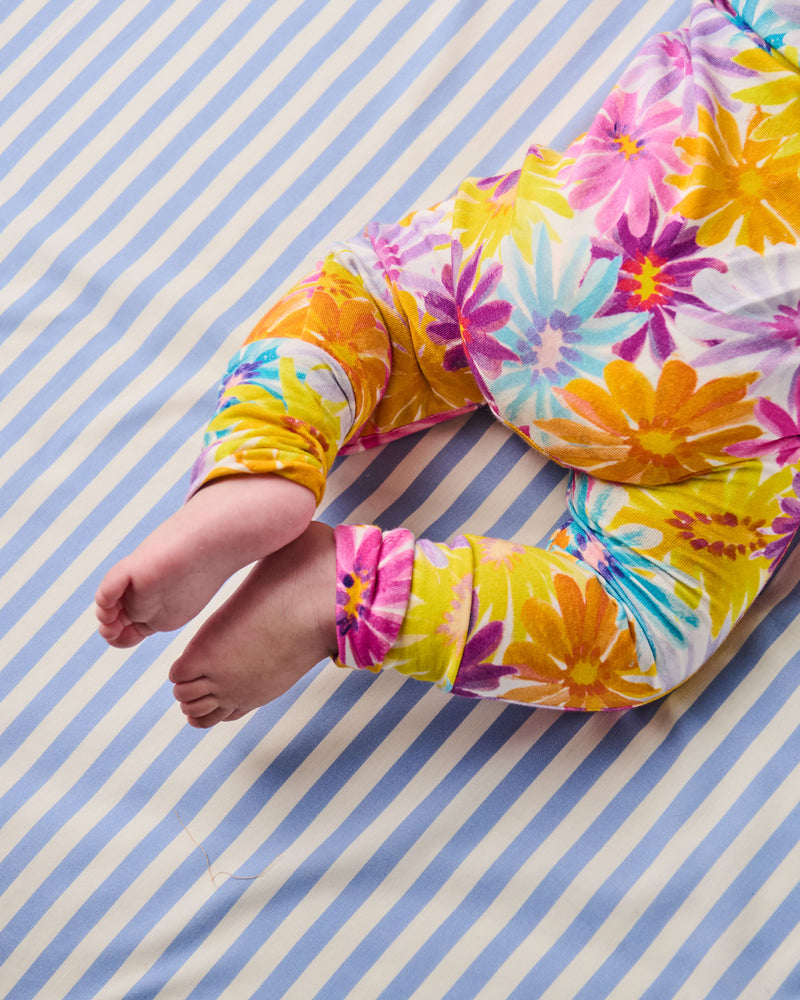 Petal Power Organic Long Sleeve Zip Romper