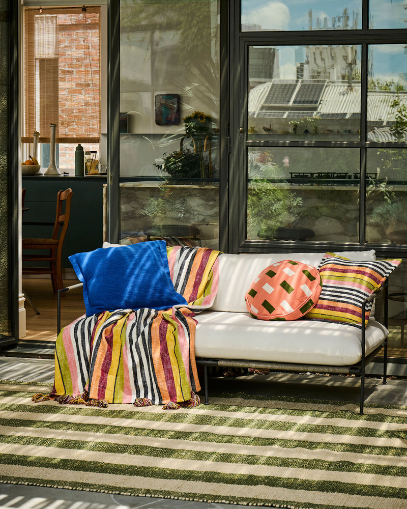 Casablanca Stripe Woven Throw