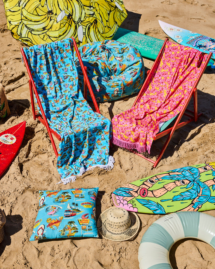 Kip&Co x Mambo Funshine Coast Printed Terry Beach Towel