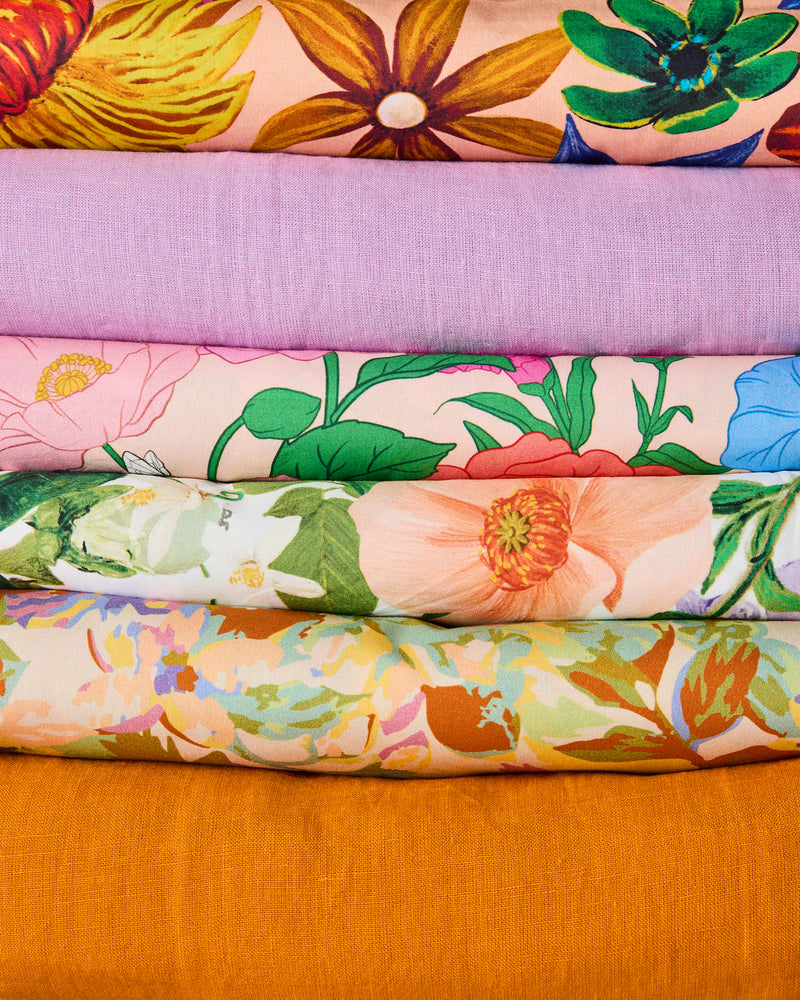 Wild Flowers In Bloom Organic Cotton Flat Sheet