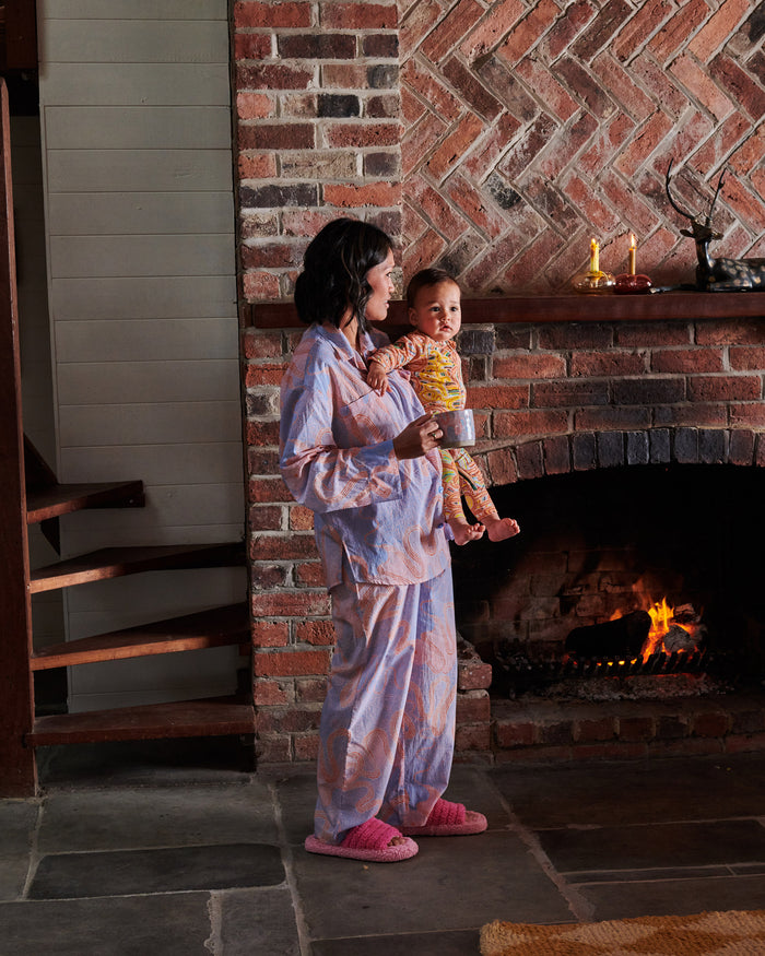 Kalaya Ngura Organic Cotton Long Sleeve Shirt & Pant Pyjama Set