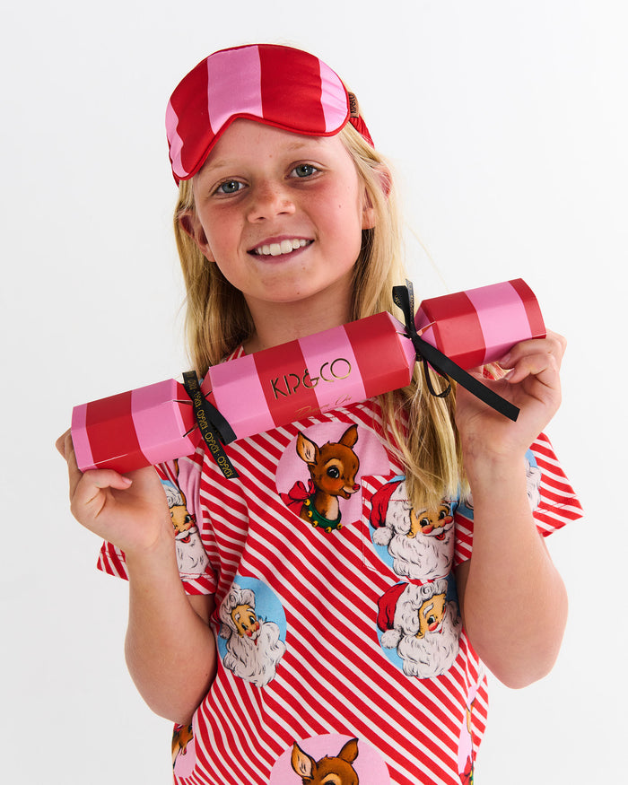 Santa Baby Eco Satin Bon Bon Eye Mask 4P Set