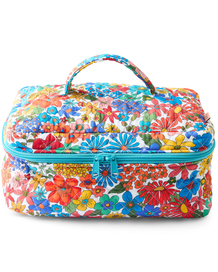 Winter Fields Quilted Cotton Toiletry Case