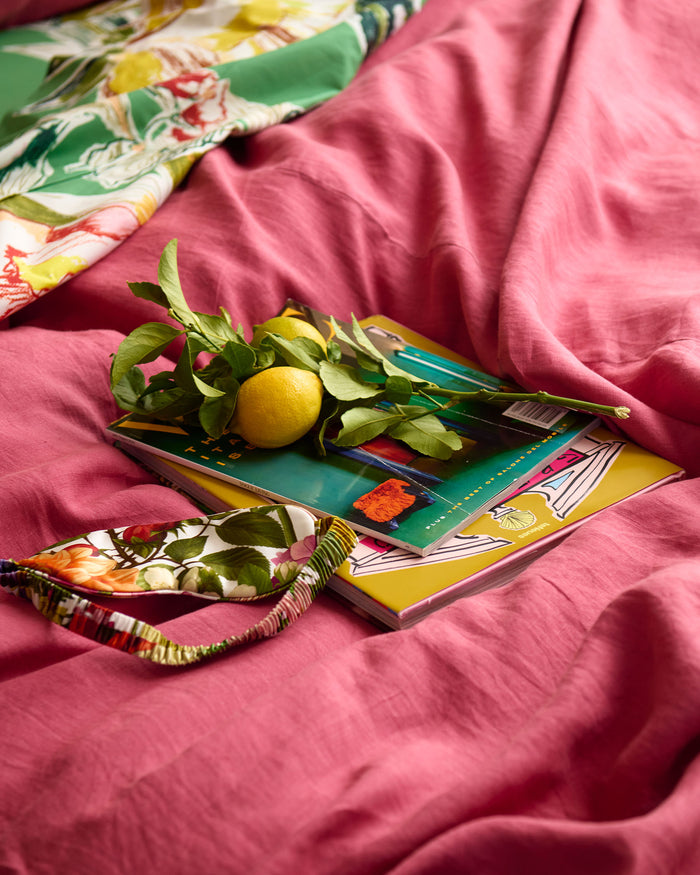 Baroque Rose Linen Flat Sheet