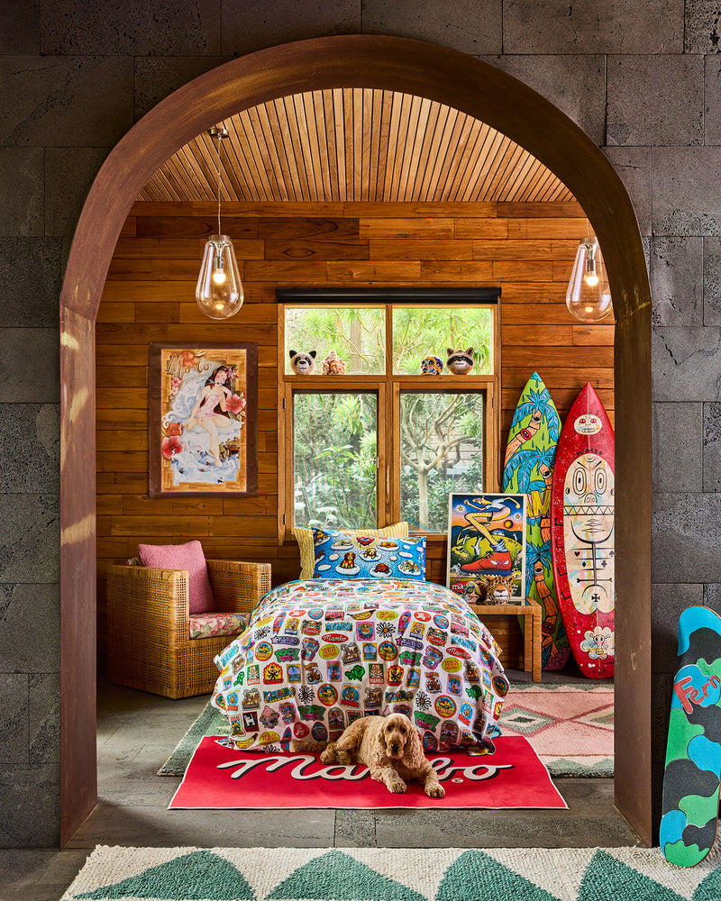 Kip&Co x Mambo Sticker Club Organic Cotton Quilt Cover