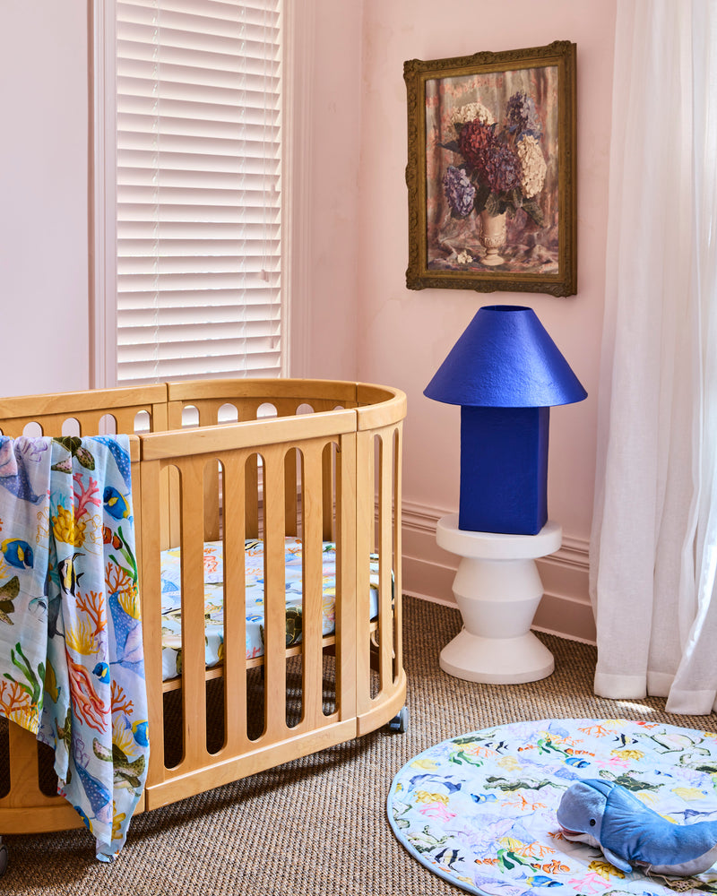 Reef Life Organic Cotton Baby Fitted Sheet