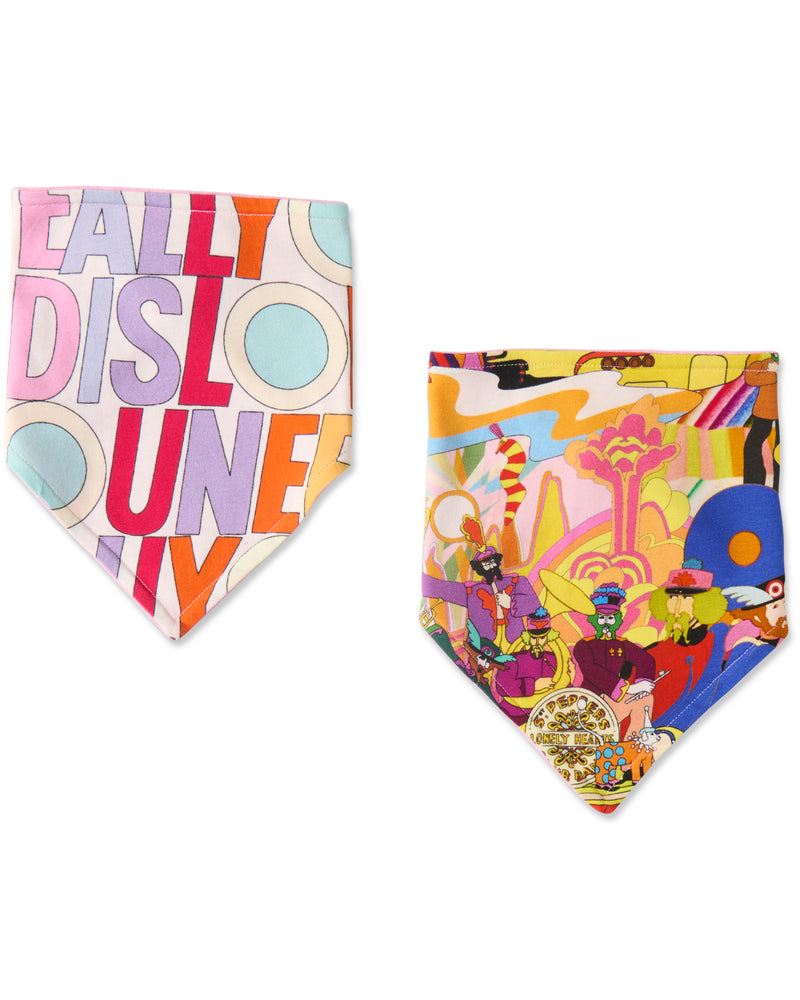 Kip&Co x The Beatles All You Need Is Love and Big Band Organic Cotton Dribble Bib Set