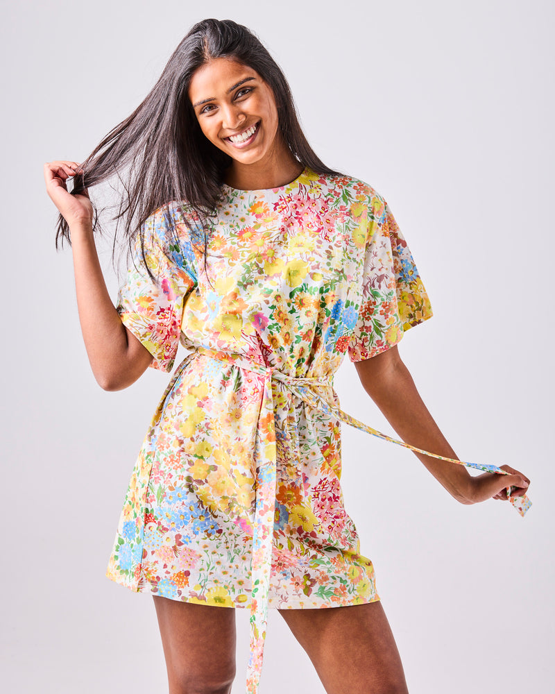 cotton everyday dress Forever Floral Butter Adult Organic – Kip&Co Casual dresses A fresh Brown Garden Floral Print Size:US deus_womens