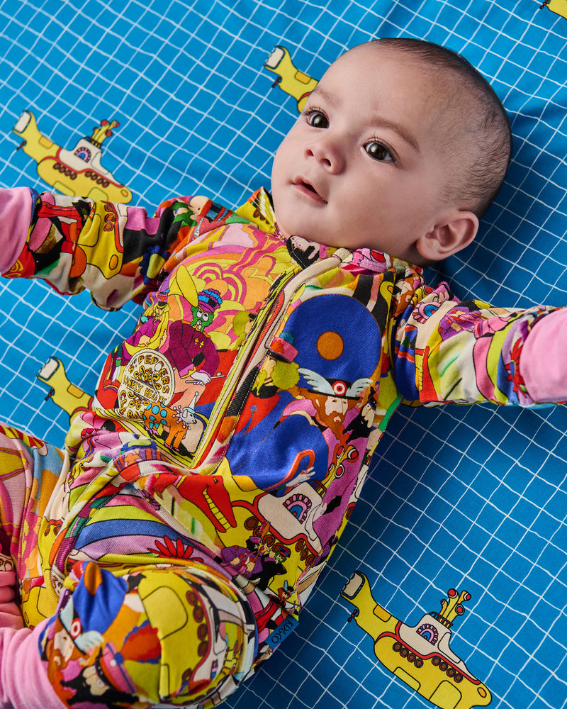 Kip&Co x The Beatles Big Band Organic Long Sleeve Zip Romper