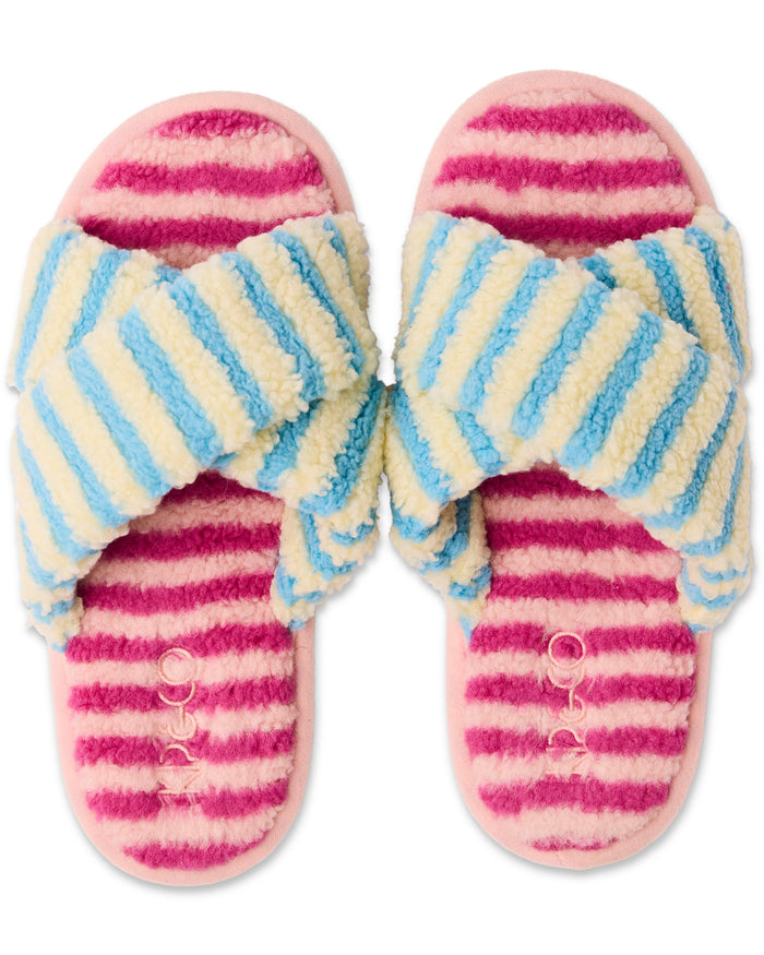 Sunny Granita Sherpa Adult Slippers