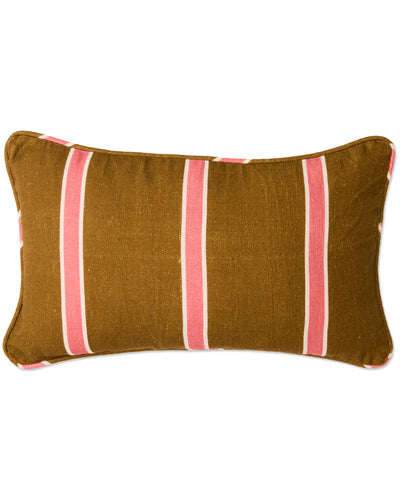 Carob Stripe Upholstery Rectangle Lounge Cushion