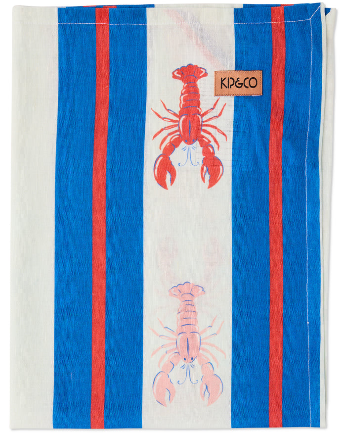 Lobster Fan Club Tea Towel
