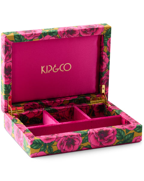 Golden Peony Velvet Jewellery Box Small – Kip&Co