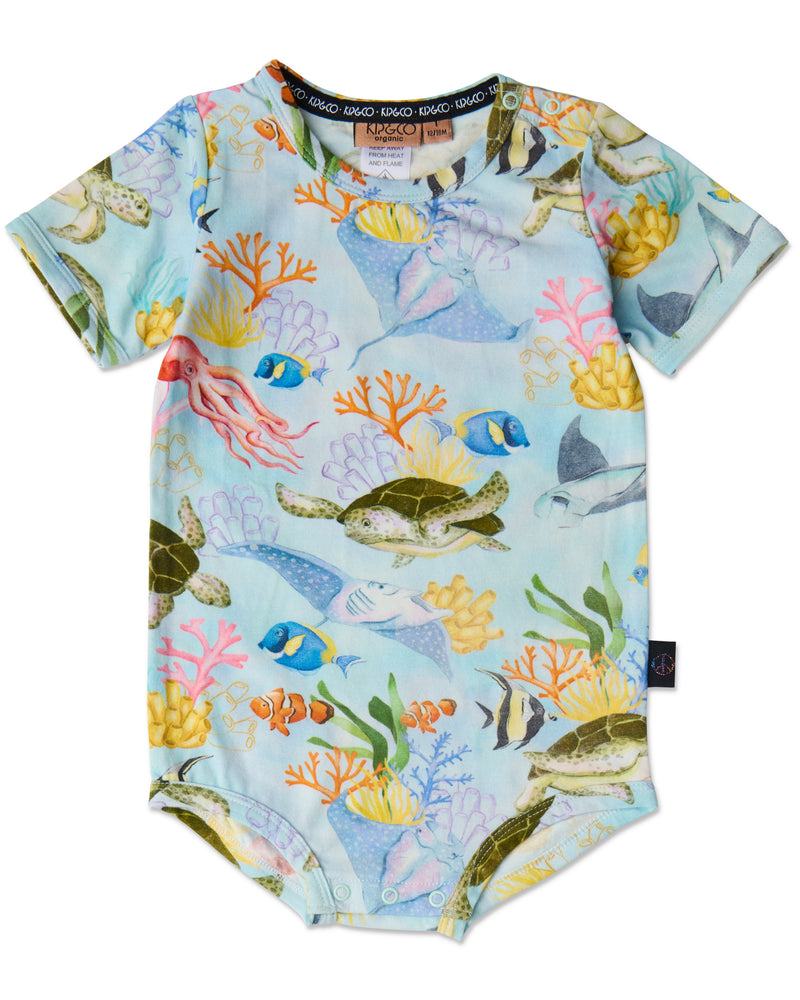 Reef Life Organic Short Sleeve Romper