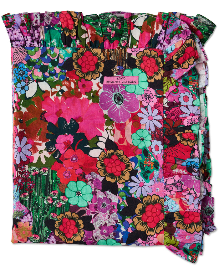 Kip&Co x Romance Was Born Flower Power Pink Tablecloth