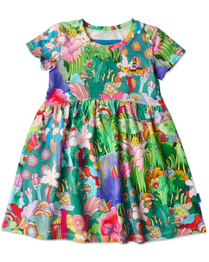 Kip&Co x The Beatles Big Flower Dreamscape Organic Cotton Everyday Dress