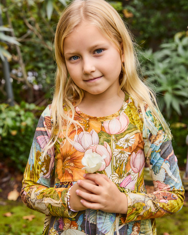 Kip&Co x Fairyland Fairy Garden Organic Cotton Everyday Dress Kip&Co x Fairyland Fairy Garden Organic Cotton Everyday Dress
