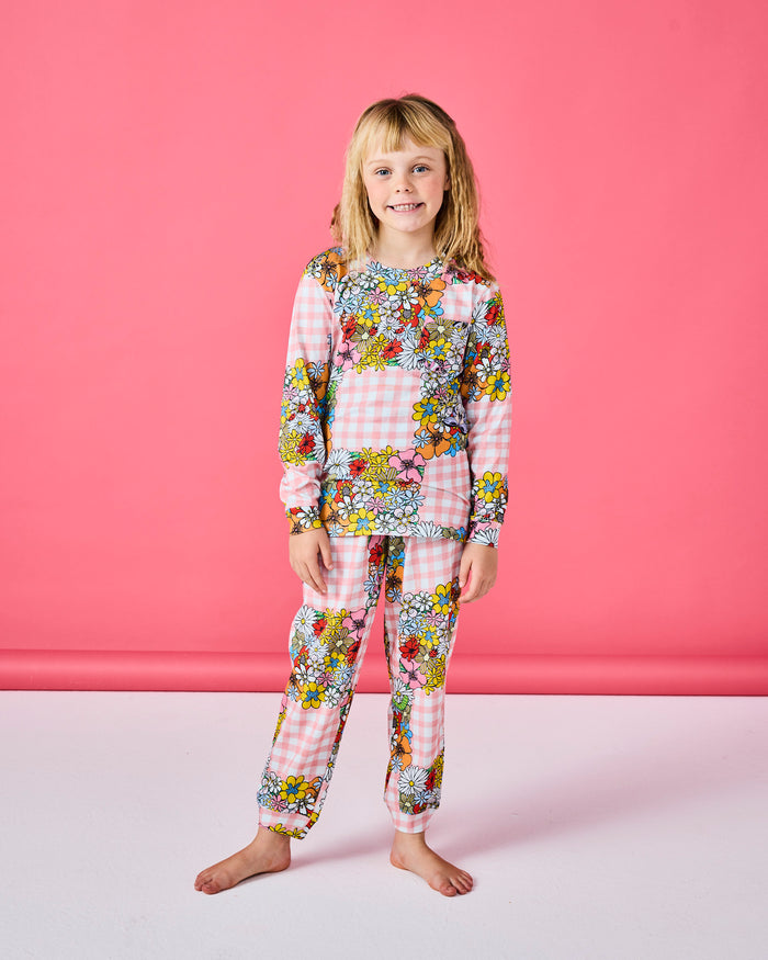 Garden Wonders Kids Organic Cotton Long Sleeve Top & Pant Pyjama Set