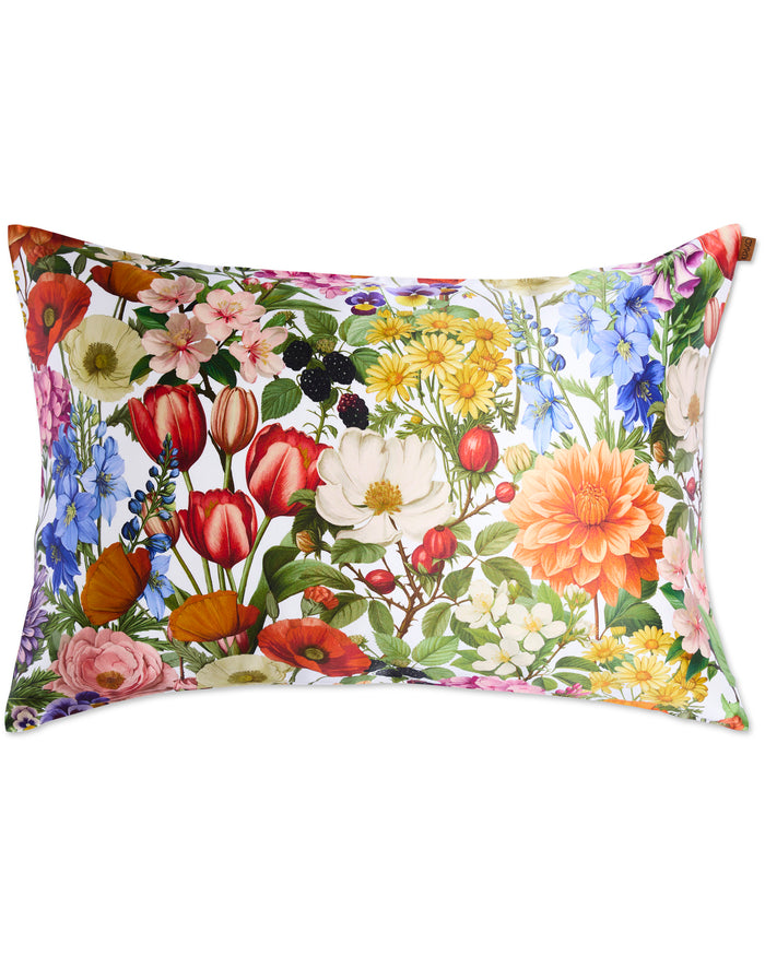 Cottage Garden Silk Pillowcase
